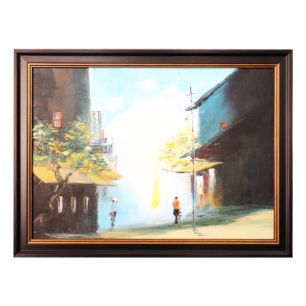 Oil Painting Frame-กรอบรูปภาพสีน้ำมัน-ภาพสีน้ำมัน-Custom Framing-Oil Painting